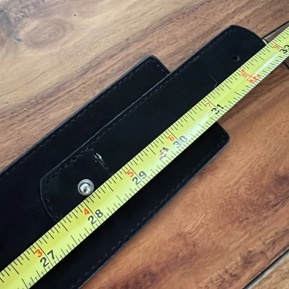 NWT Wide Suede Black Belt w/ Tassels New York & Company